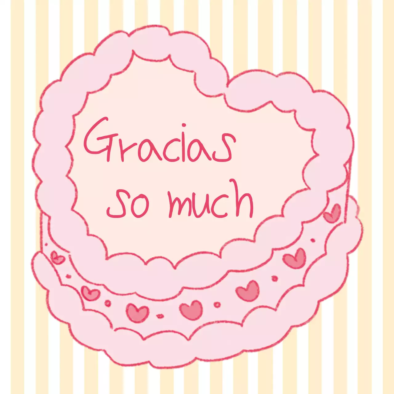 Pegatina de agradecimiento de bebé rosa