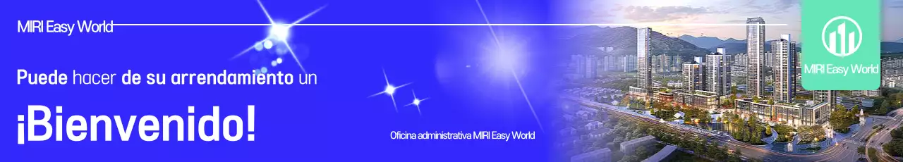 Anuncio inmobiliario moderno azul