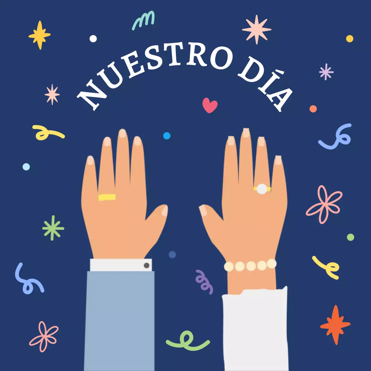 Pegatina de agradecimiento de aniversario de bodas con un bebé azul