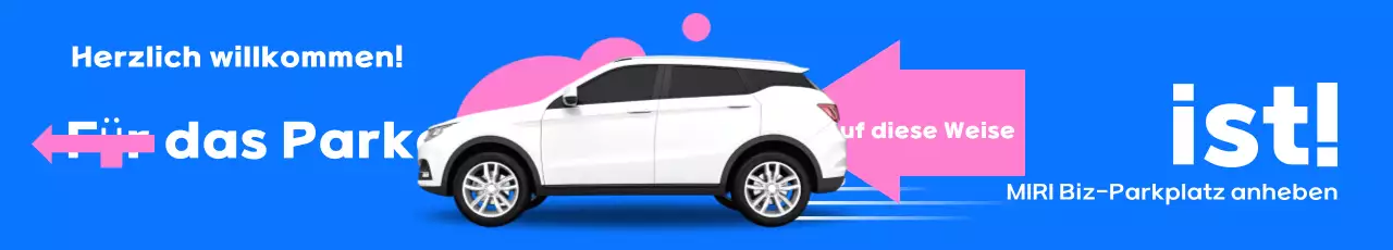 Blauer moderner Parkführer