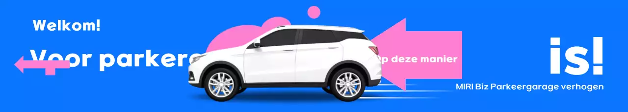 Promotie Blauwe Moderne Parkeergids