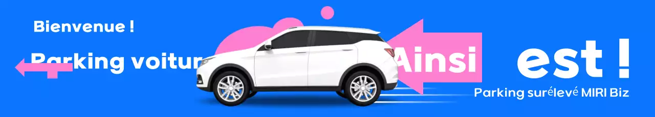 Promotion du guide de stationnement moderne bleu