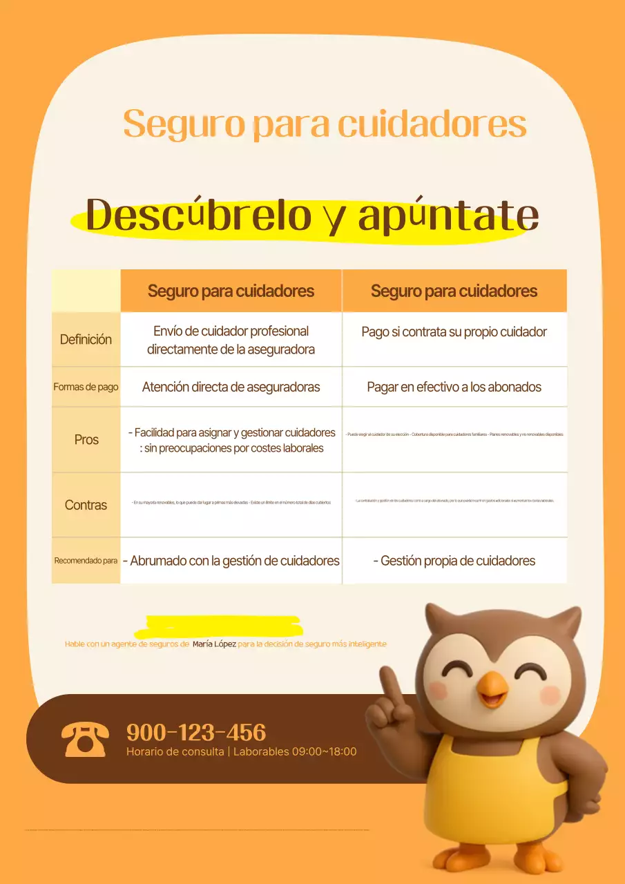 Entrega de información sobre seguros de Orange Clean