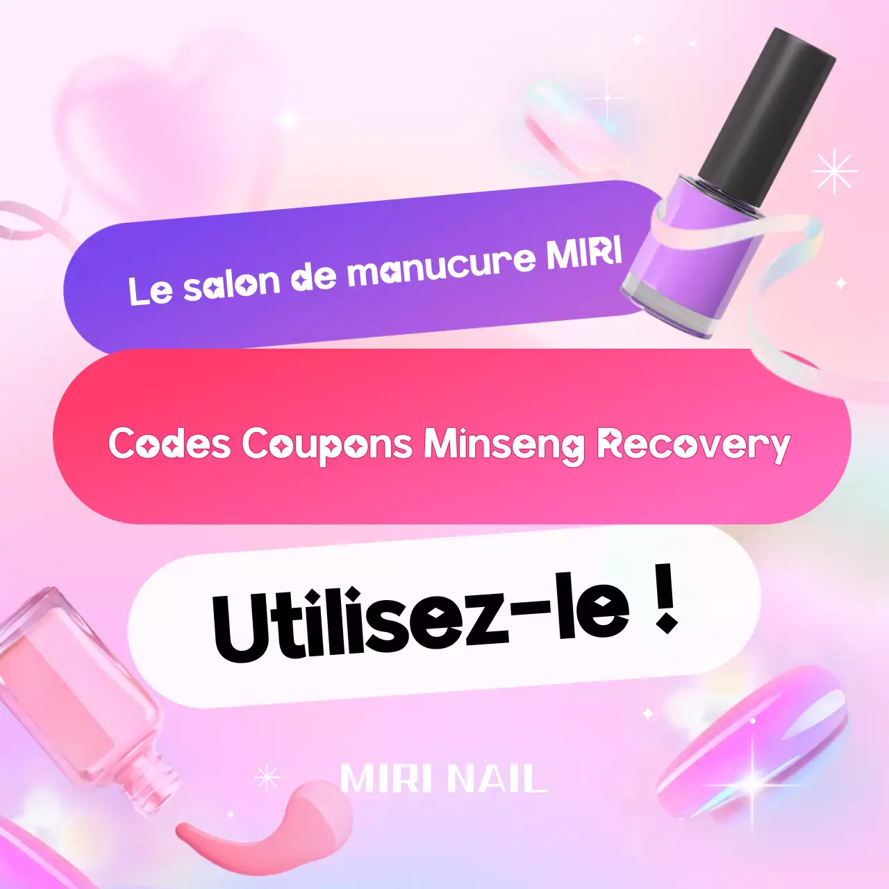 Promotion du salon de manucure Pink Pop Minseong