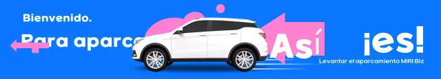 Promoción de la Guía de Estacionamiento Moderno Azul