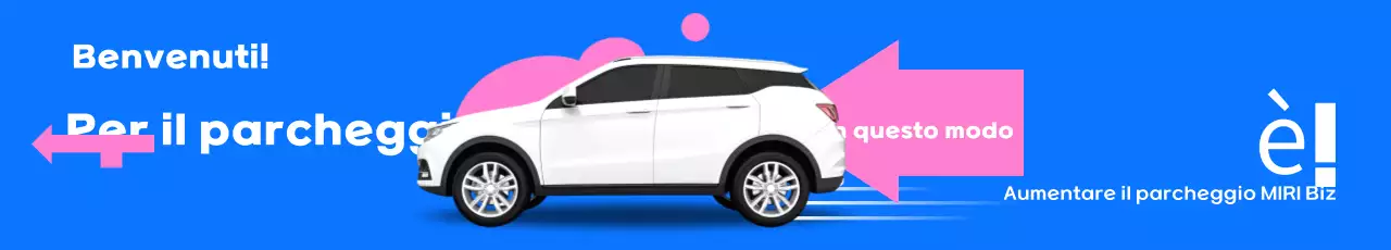 Promozione Guida al Parcheggio Moderno Blu