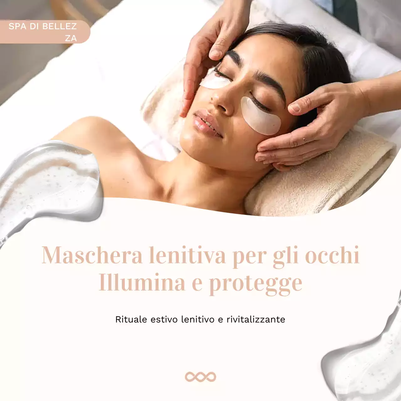 Pubblicità di Beige Elegant Skincare Social Media Square