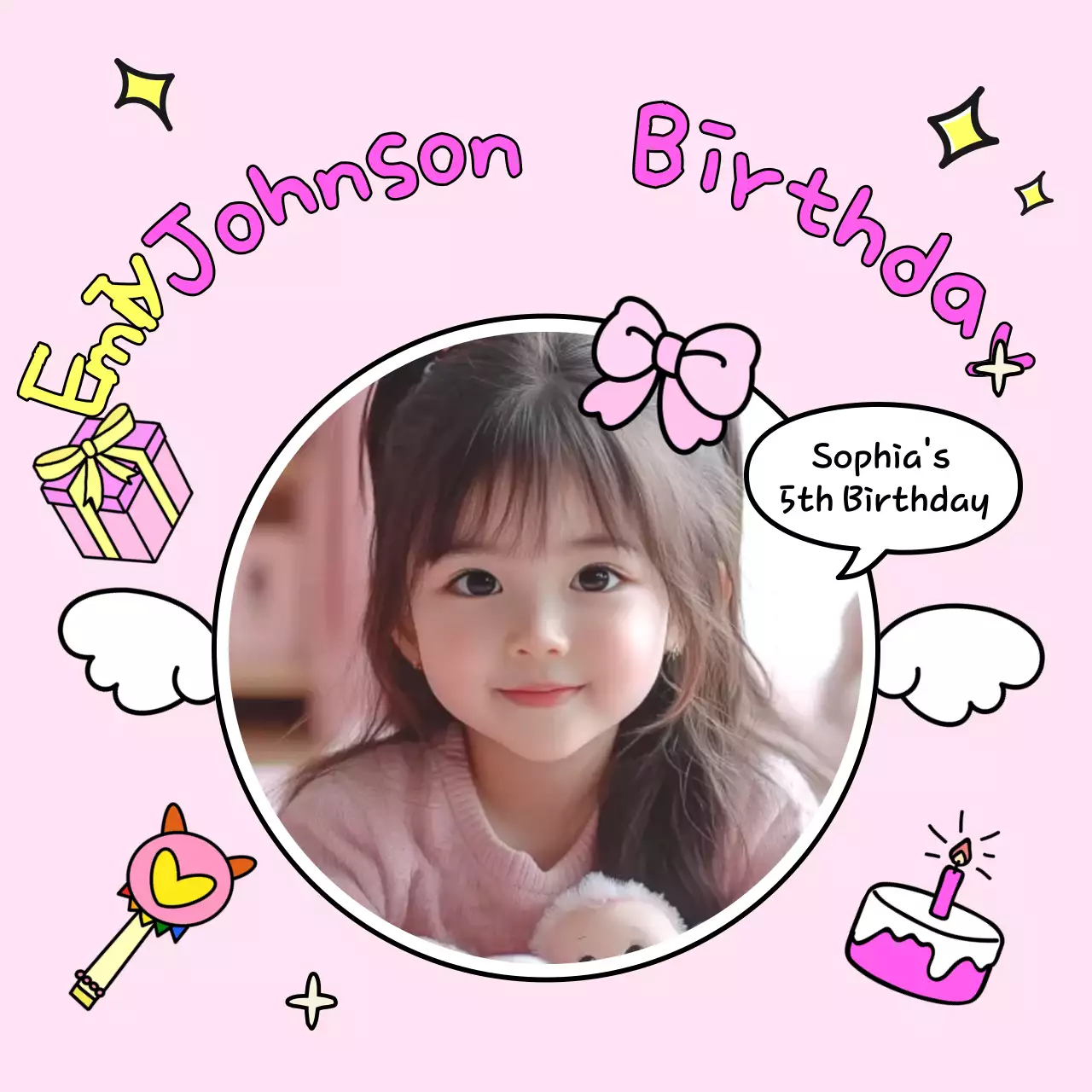 Lễ kỷ niệm sinh nhật của em bé Pink