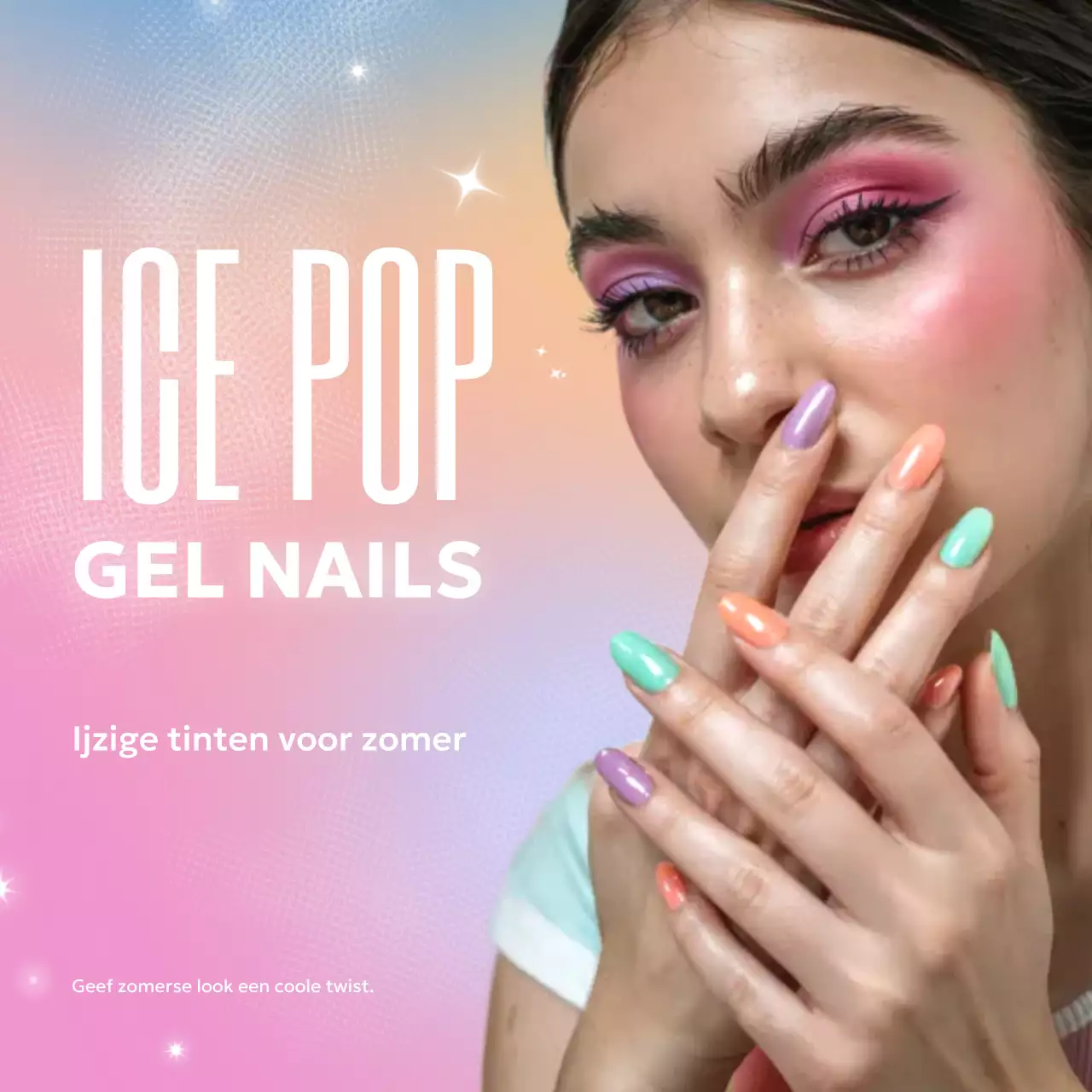 Regenboog Trendy Make-up Promotie
