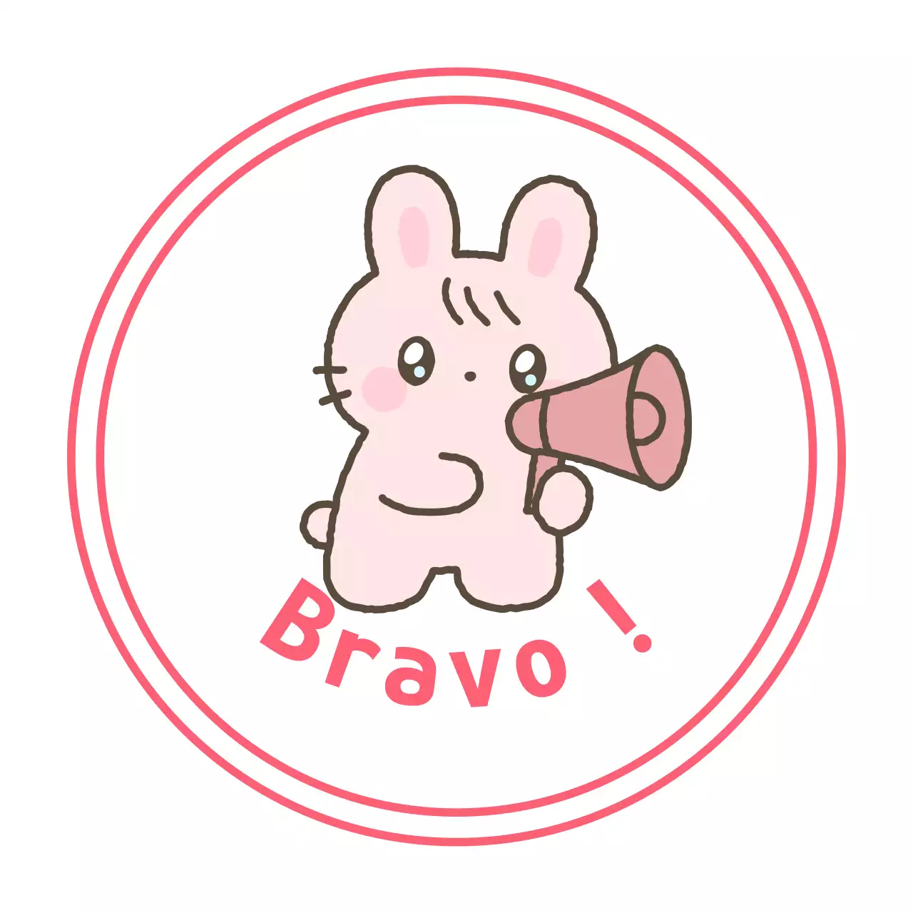 Autocollants roses pour bébés encourageants