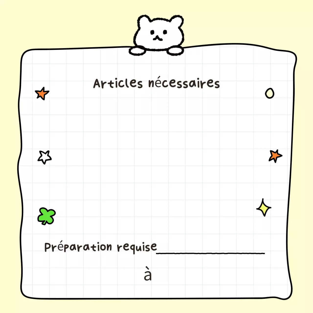 Guide de préparation des articles pour bébé ivoire