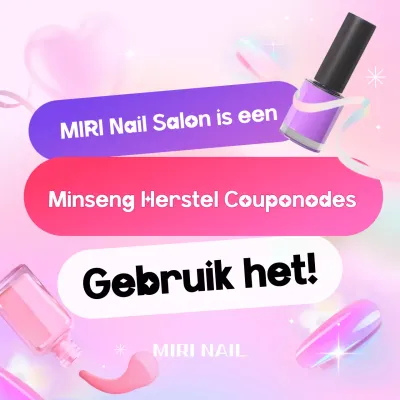Pink Pop Minseong Support Fund Nagelwinkel Promotie
