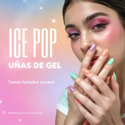 Promoción de maquillaje de moda arcoíris