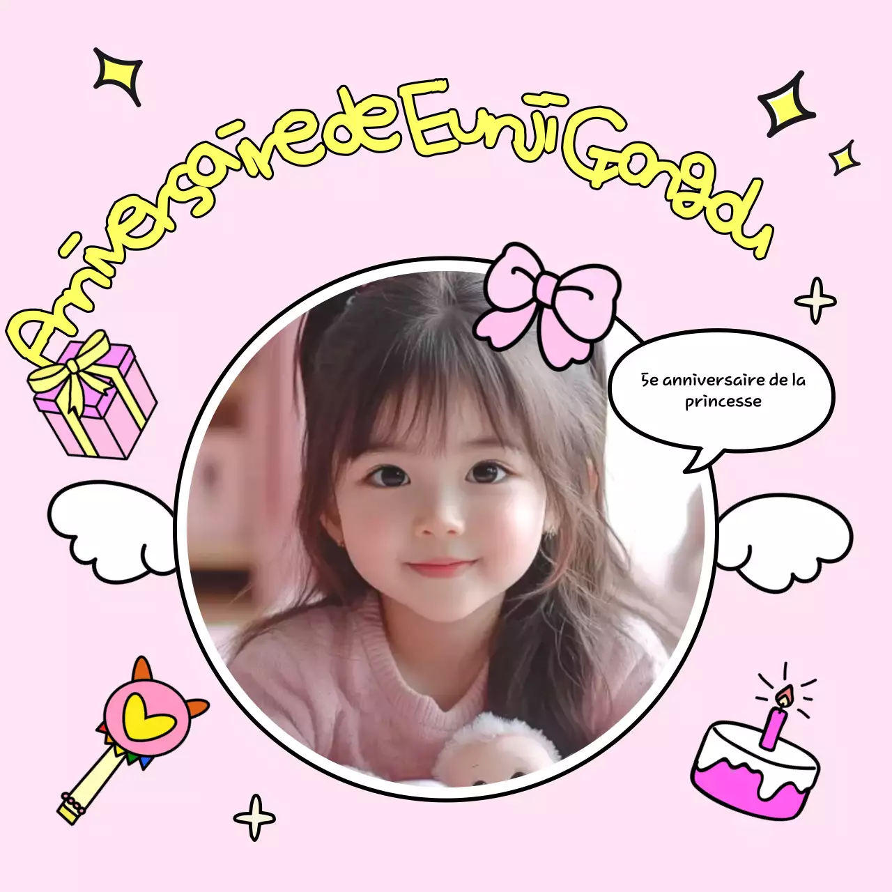 Célébration de l'anniversaire de Pink Baby