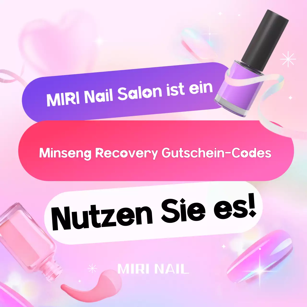 Pink Pop Minseong Support Fund Nagelstudio-Aktion