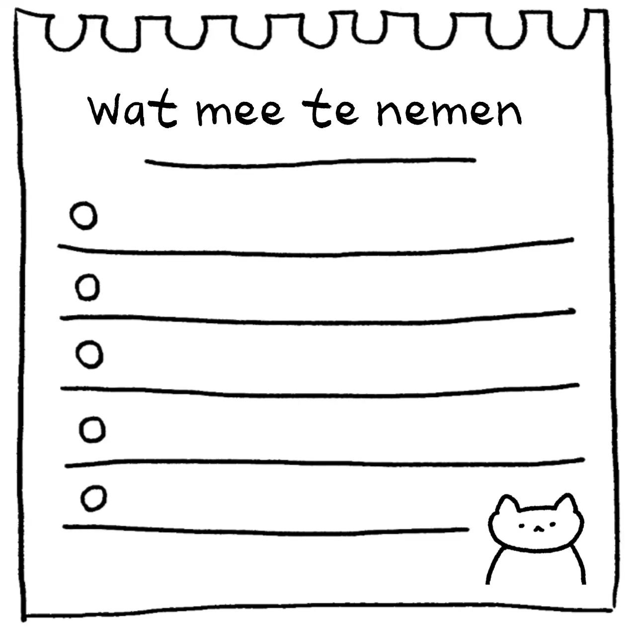 Zwarte Eenvoudige Voorbereidingsgids Memo