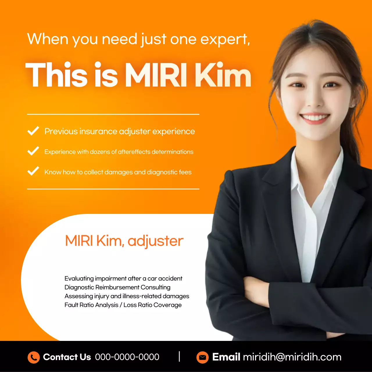 Promosi Penyetel Kerugian Modern Oranye