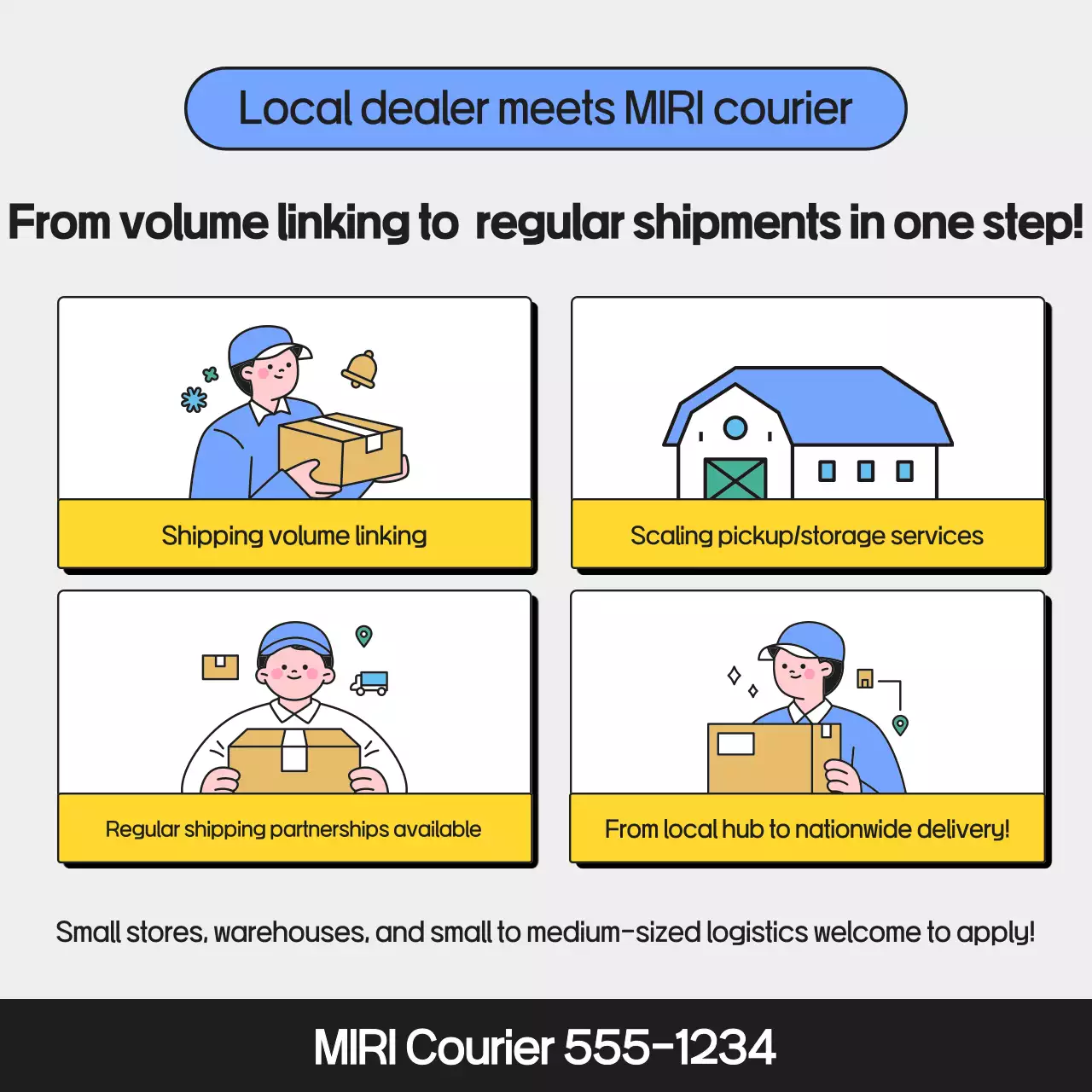 Promosi Layanan Logistik Bersih Abu-abu