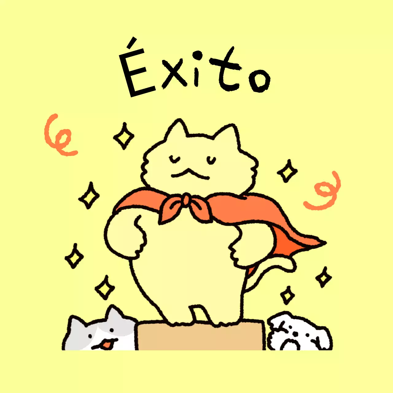 Bebé amarillo animando al pasar