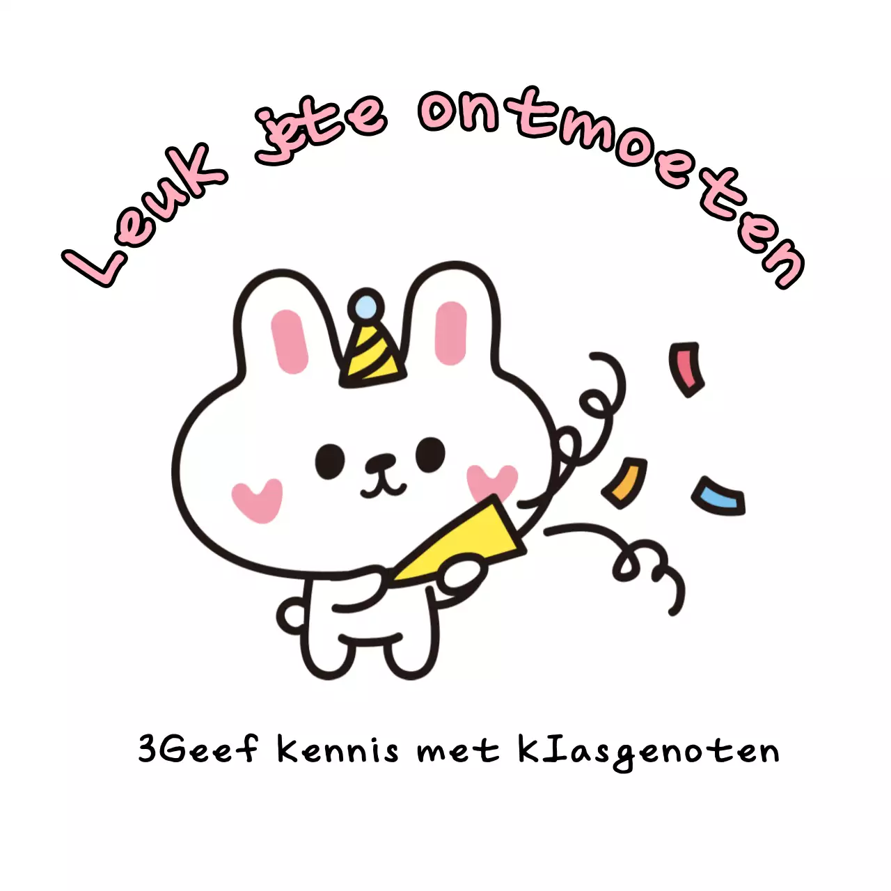 Roze babykaraktergroeten