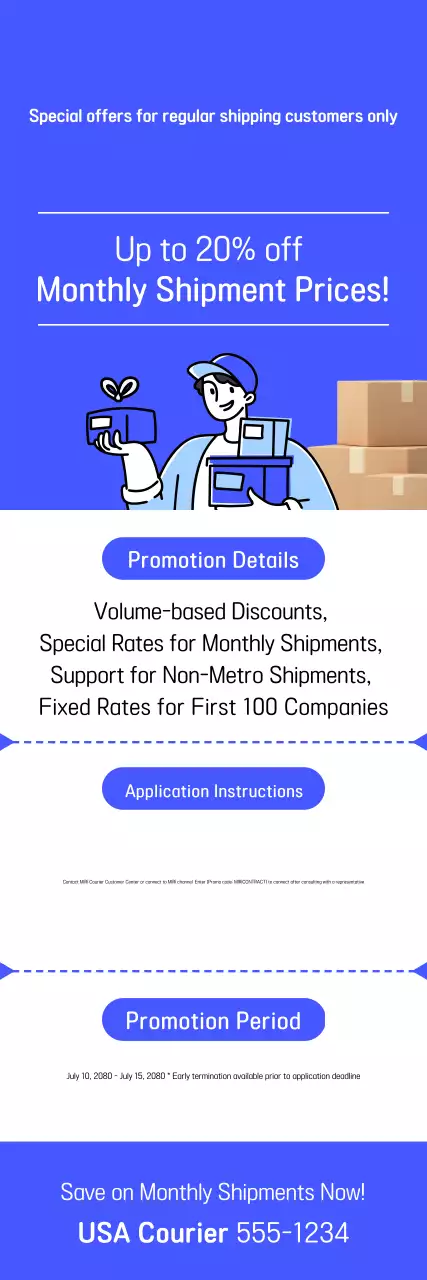 Guia de Promoção da Blue Modern Logistics