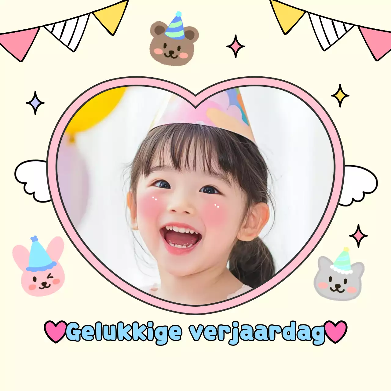 Gefeliciteerd beige baby