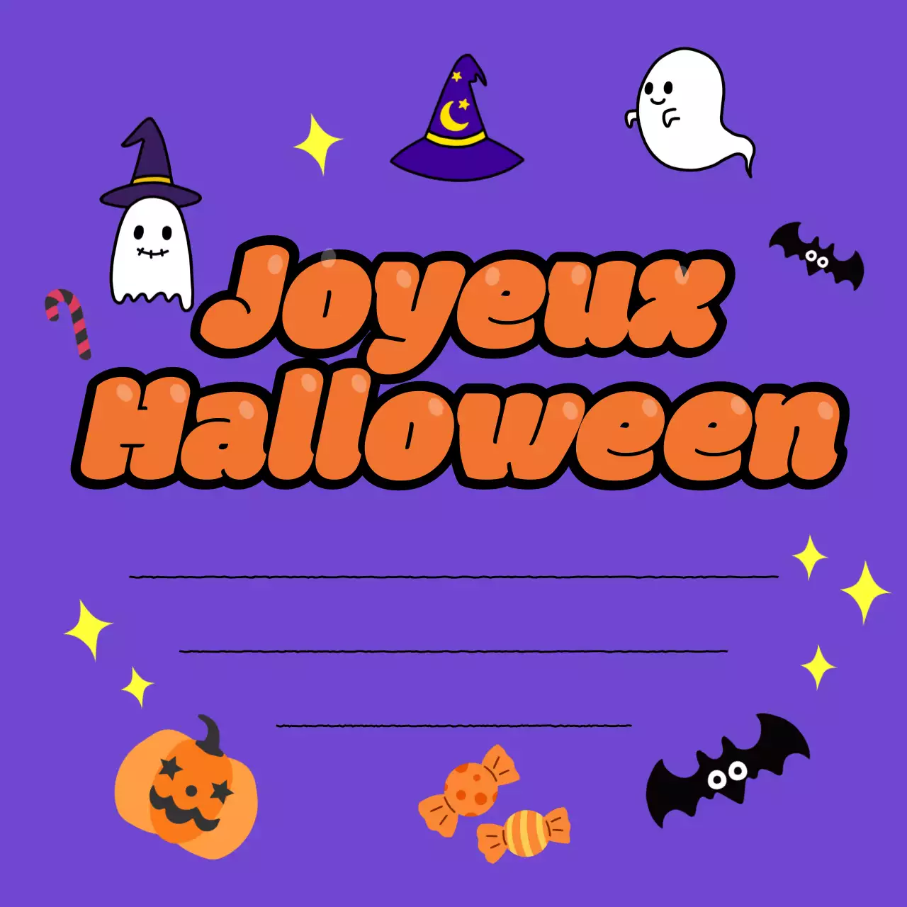 Invitation Halloween Bora Pop