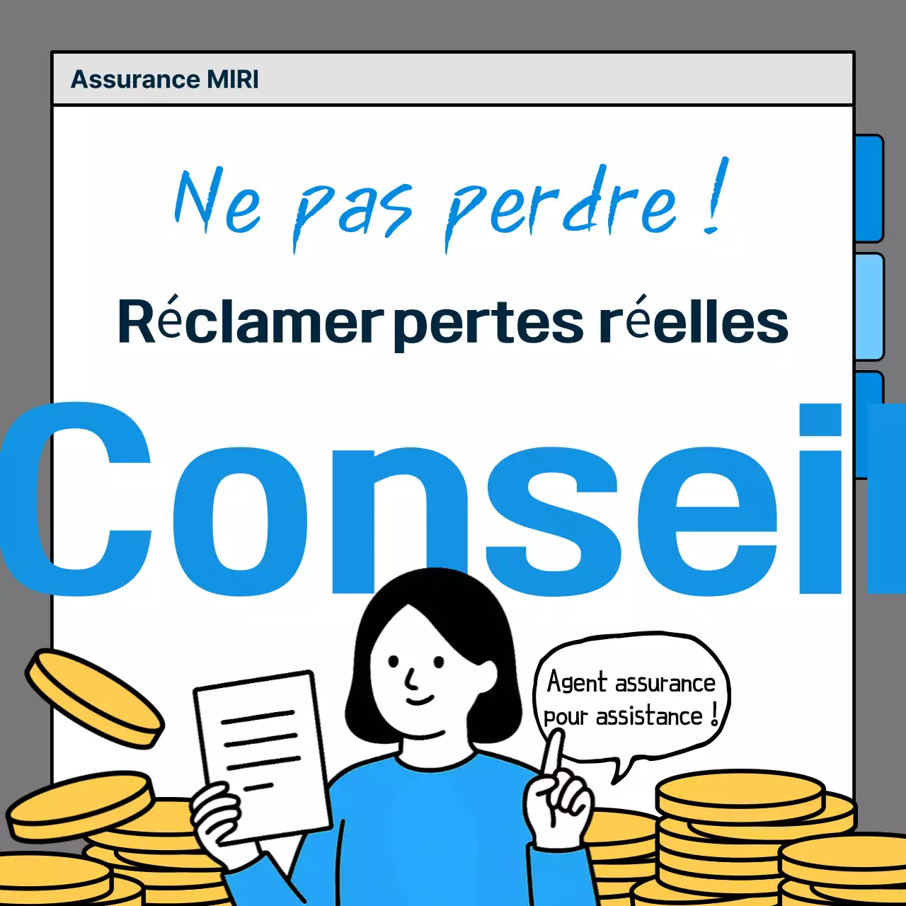 Livraison d'informations sur l'assurance Blue Clean