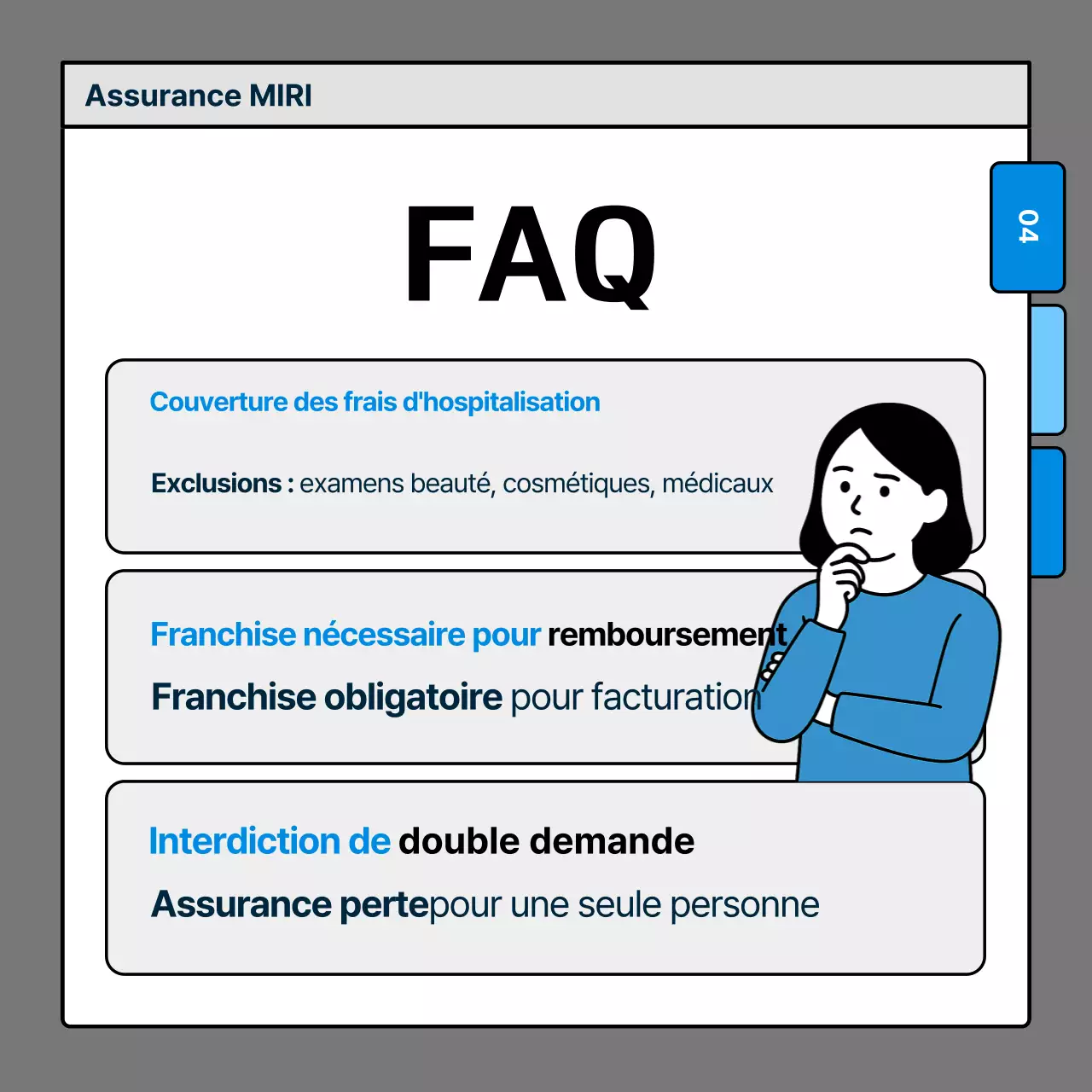 Livraison d'informations sur l'assurance Blue Clean