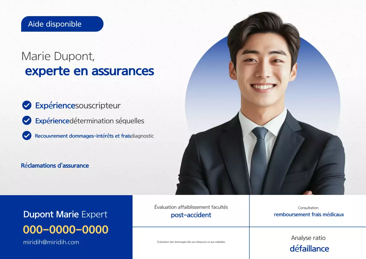 Publicité Blue Modern Loss Adjuster