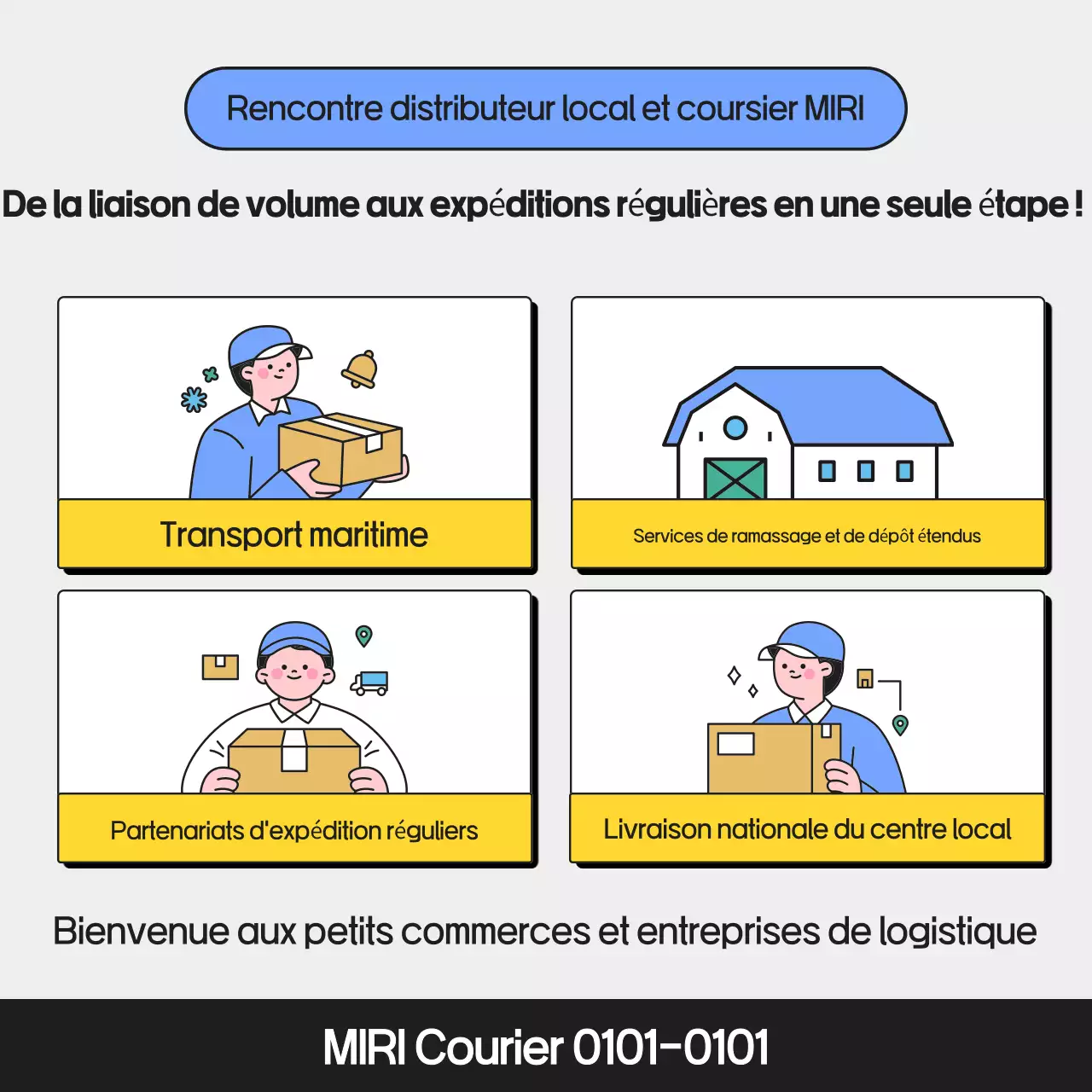 Promotion du service logistique Gray Clean