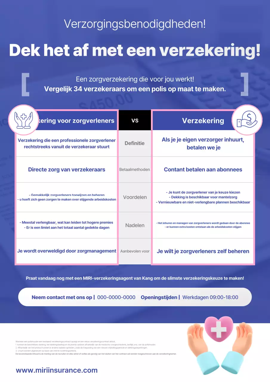 Advertentie voor Blue Clean Insurance