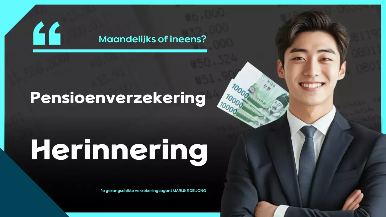 Advertentie voor Sky Blue Modern Pensioenverzekering