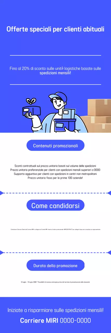 Guida alla promozione di Blue Modern Logistics