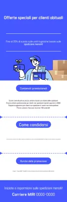 Guida alla promozione di Blue Modern Logistics