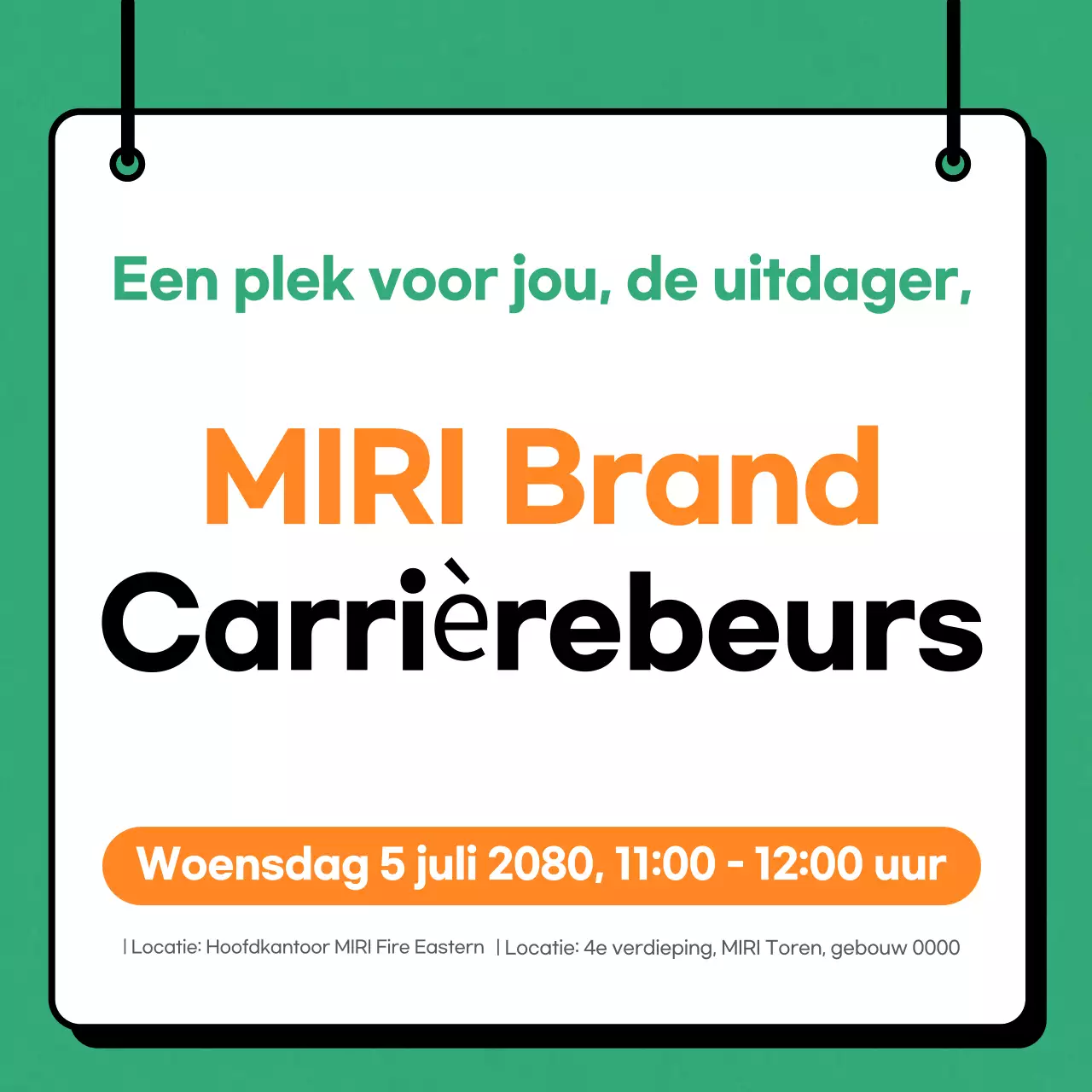 Groene eenvoudige functiebeschrijvingsgids