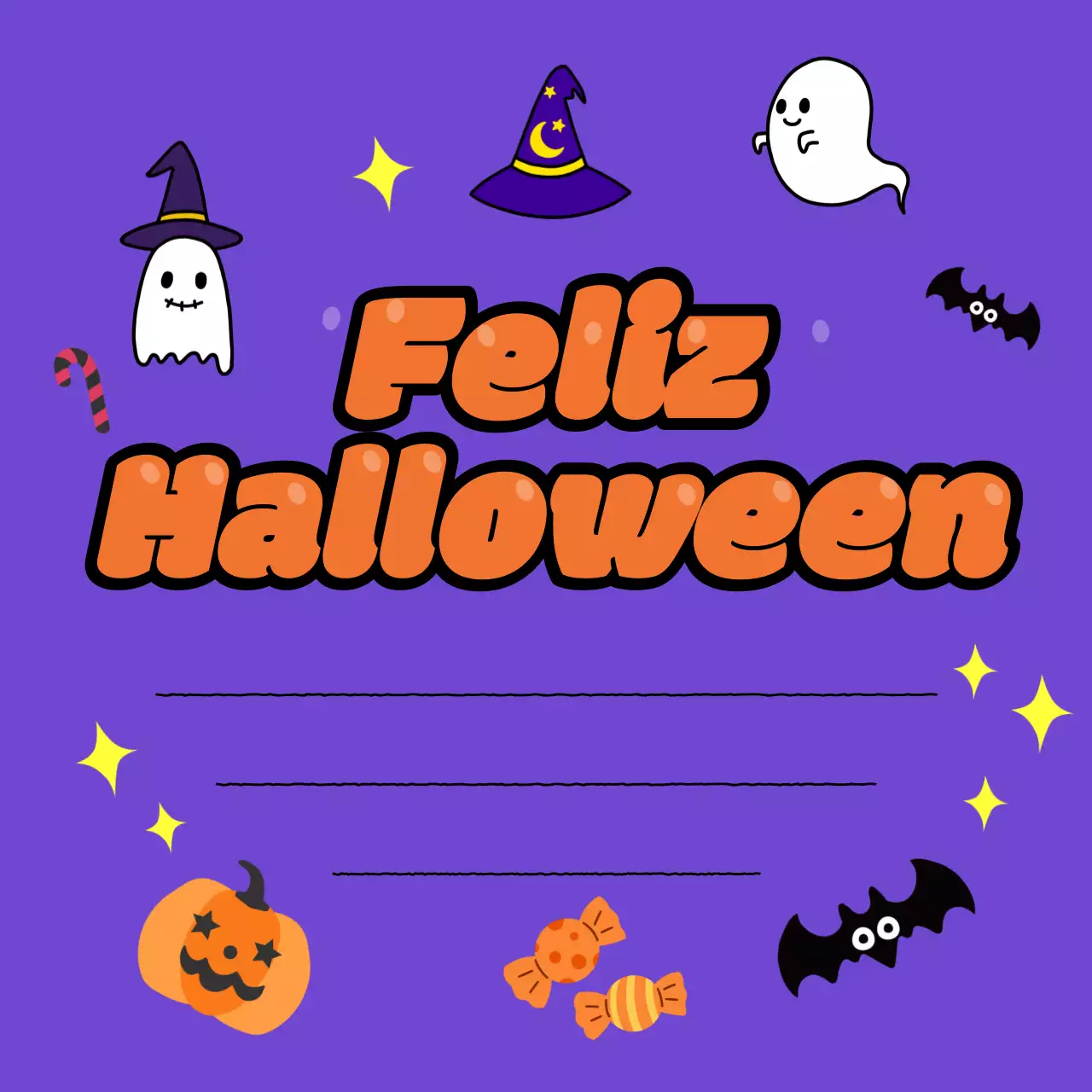 Invitación de Halloween de Bora Pop
