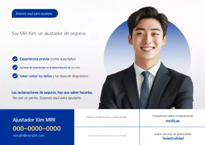 Anuncio de Blue Modern Loss Adjuster