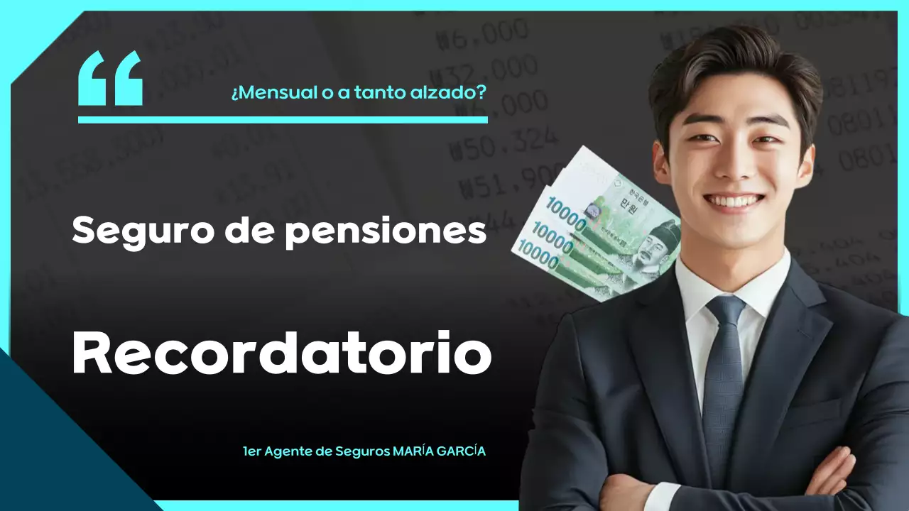 Anuncio del seguro de pensiones moderno Sky Blue