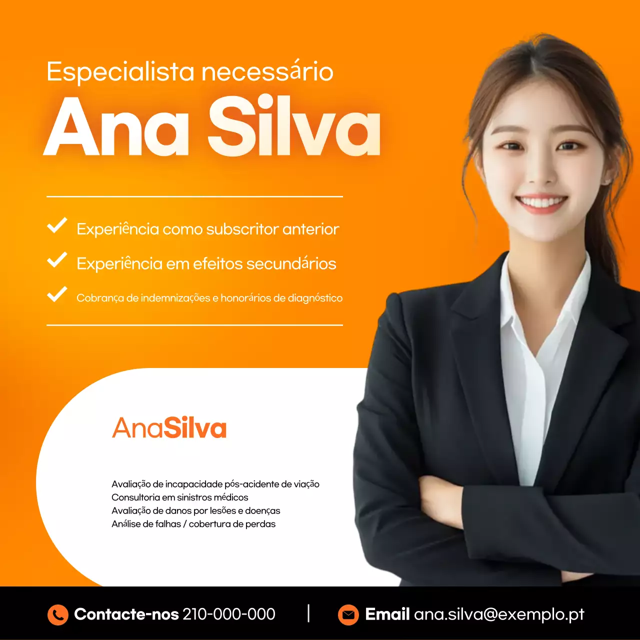 Promoção de Ajustador de Perdas Moderno da Orange