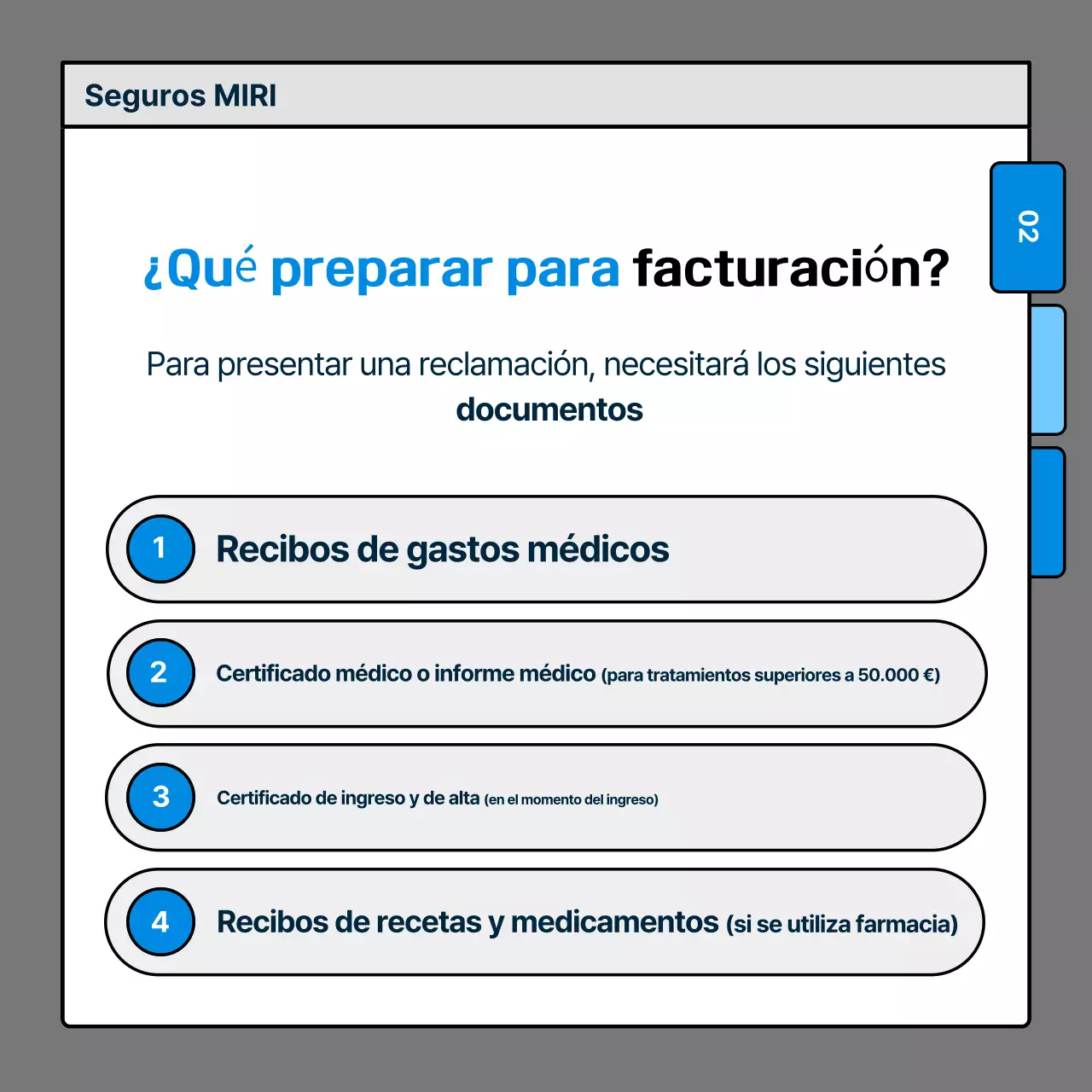 Entrega de información sobre seguros Blue Clean