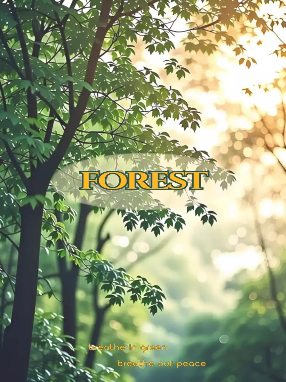 초록 자연 숲 캠페인