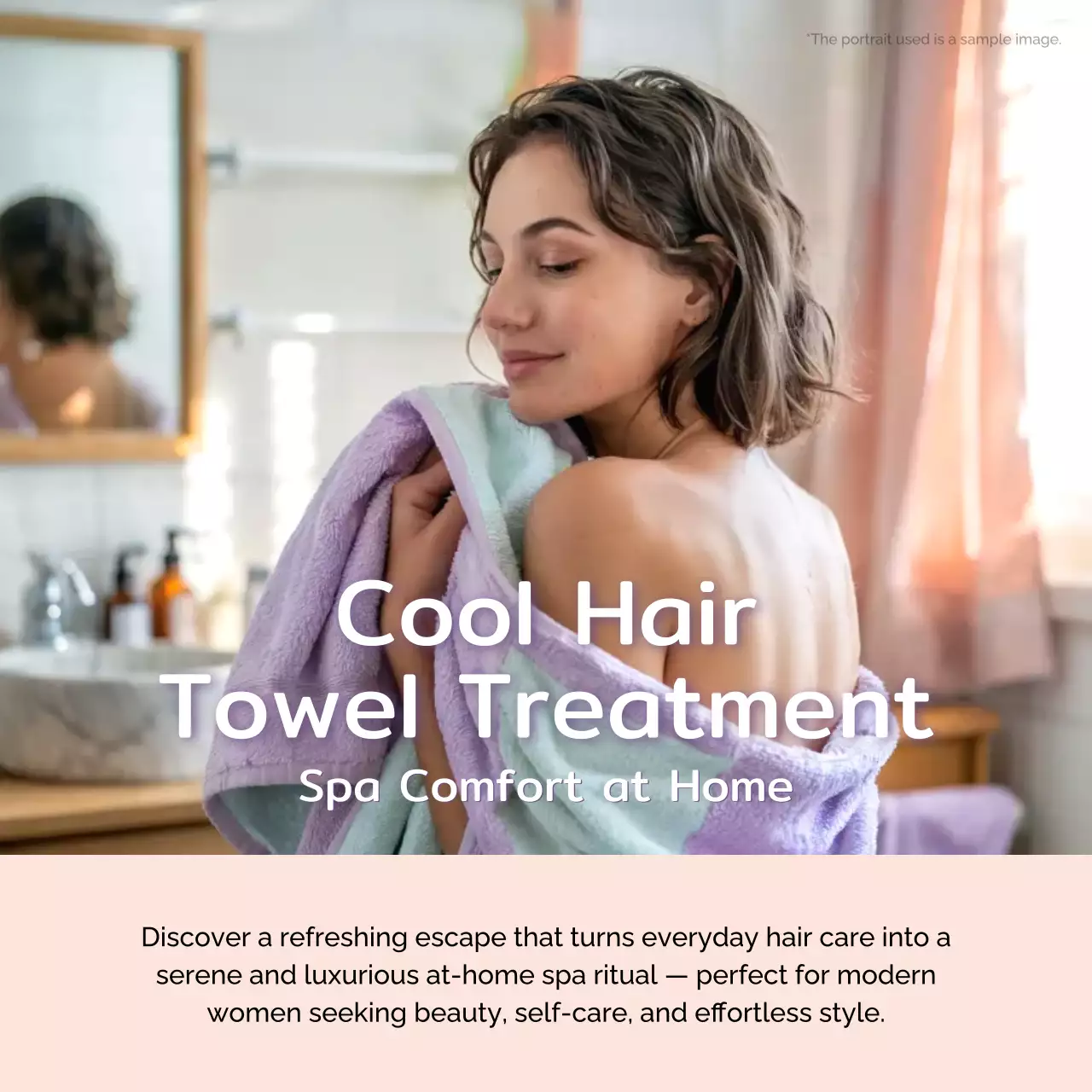 Purple Modern Spa Promotion Instagram Post