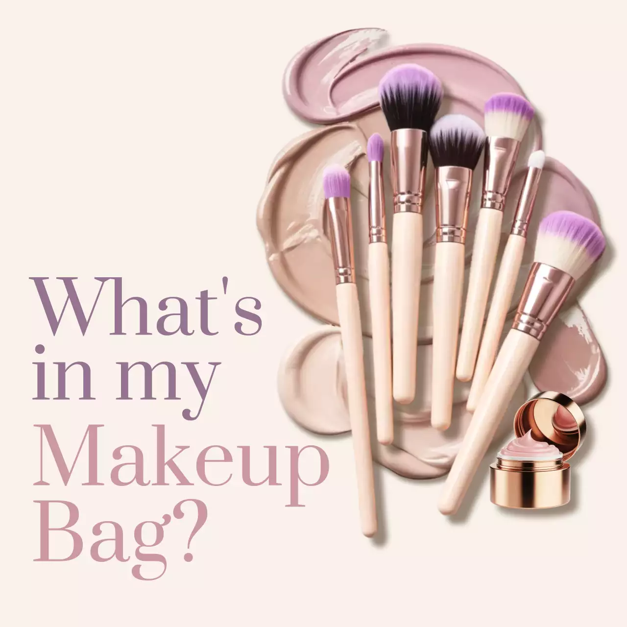 Beige Elegant Makeup Guide Instagram Post