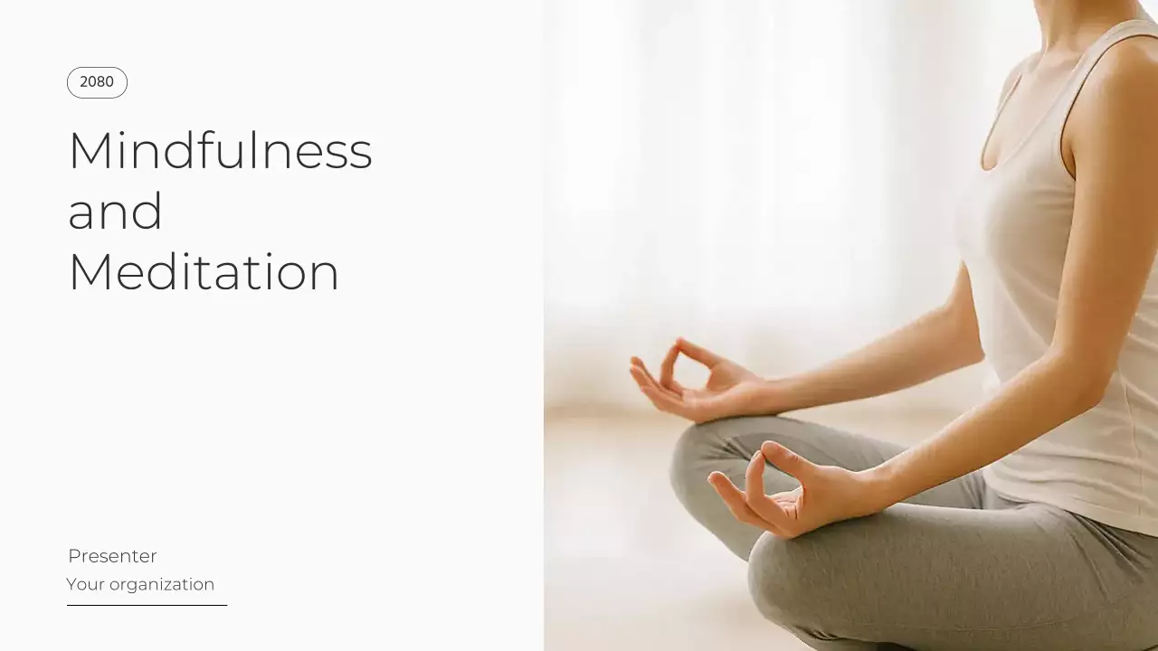 Beige Minimalist Meditation Lecture