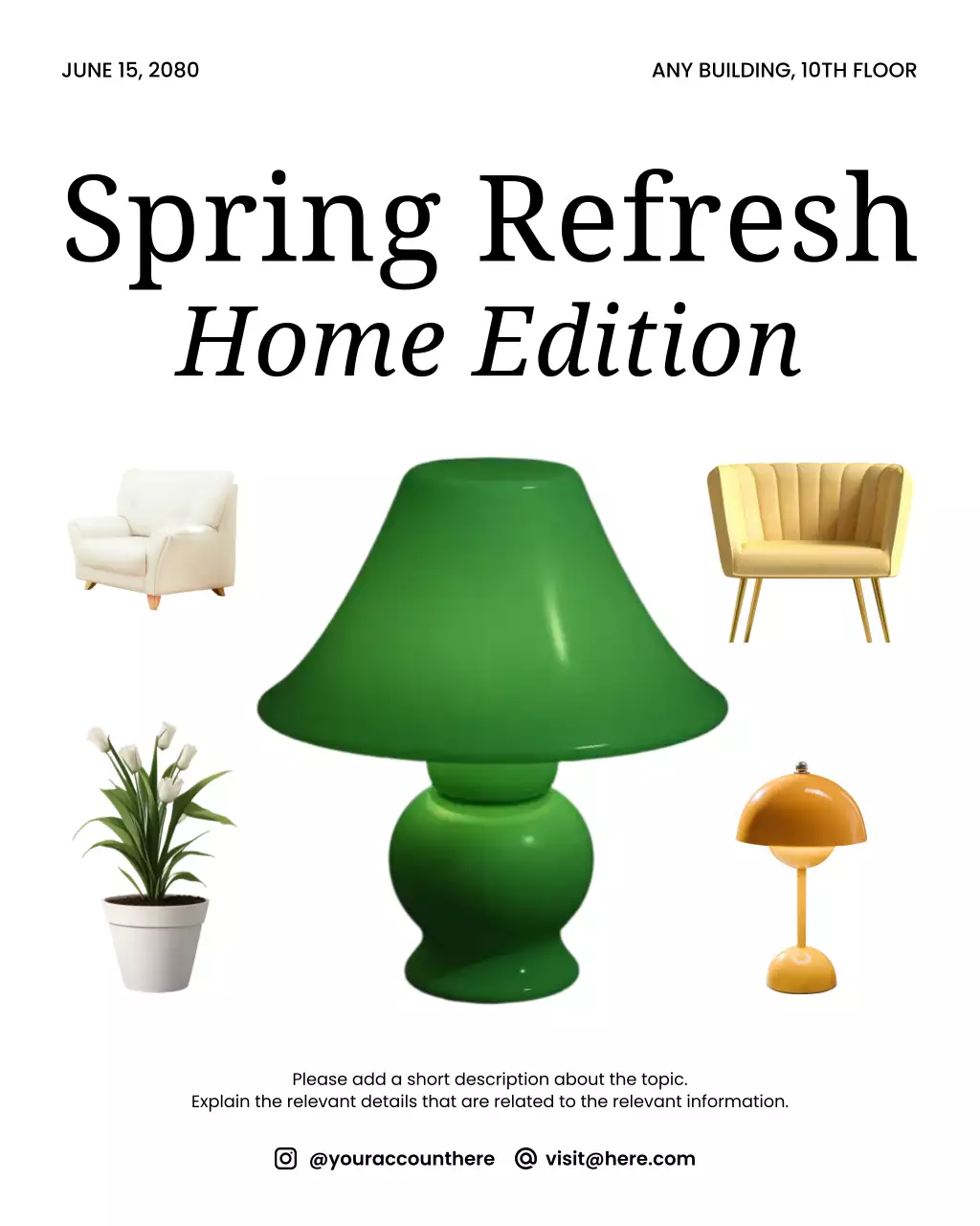 Green Modern Home Exhibition Instagram Post