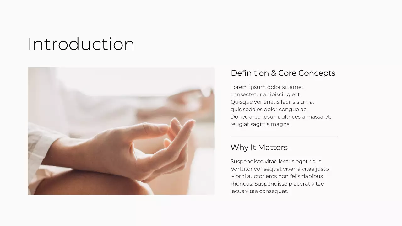 Beige Minimalist Meditation Lecture