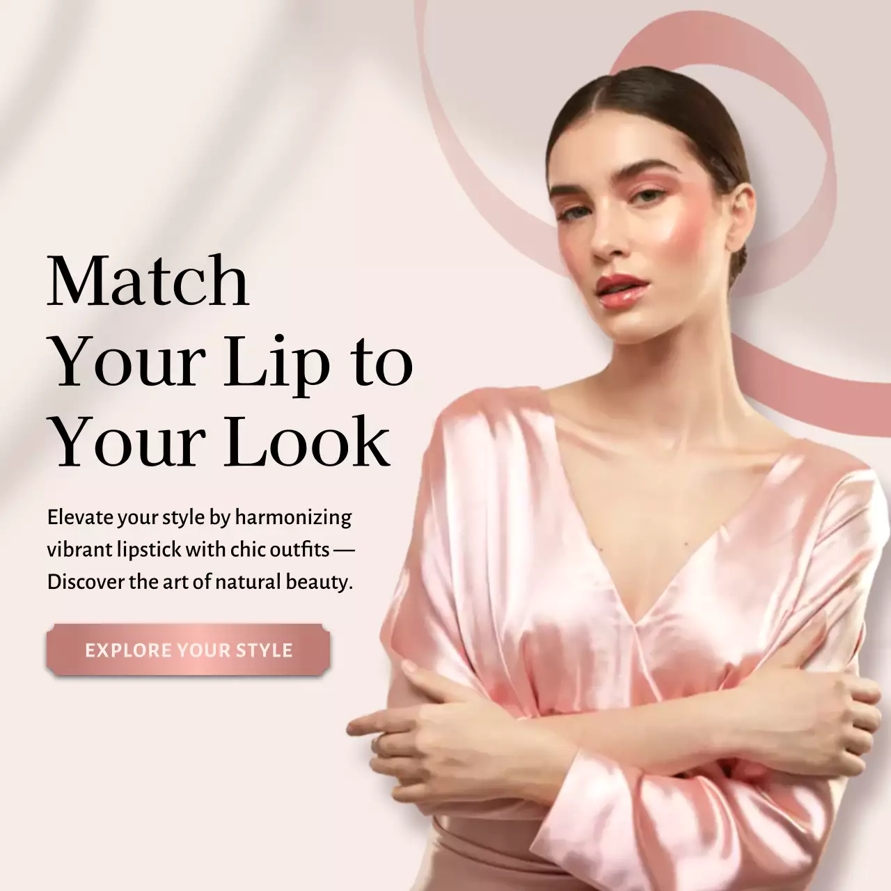 Pink Elegant Beauty Product Promotion Instagram Post