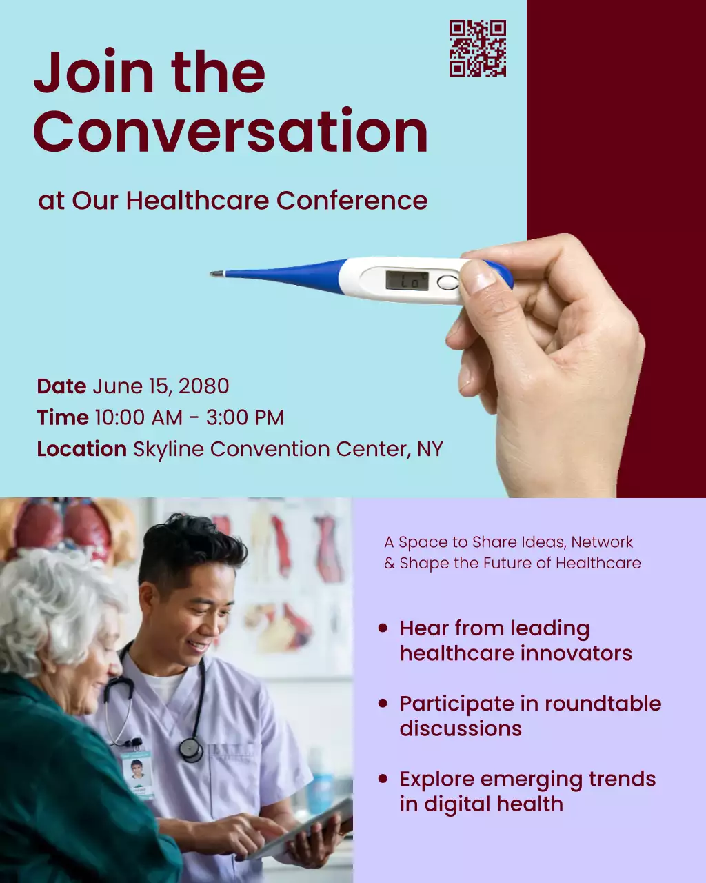 Blue Modern Healthcare Event