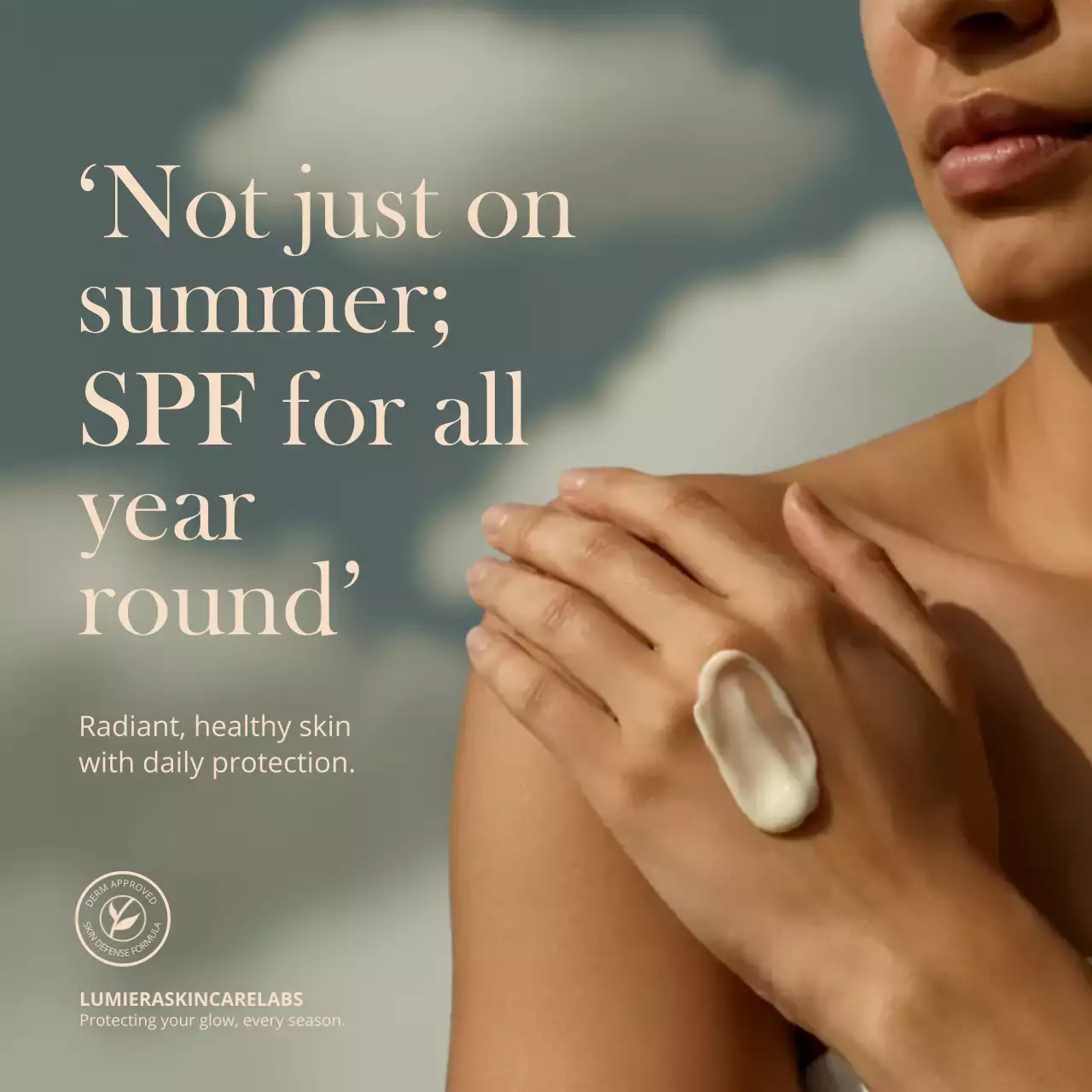 Beige Elegant Skincare Service Advertisement Instagram Post